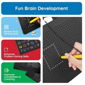PicassoTiles 2-in-1 Educational Magnetic Drawing Board