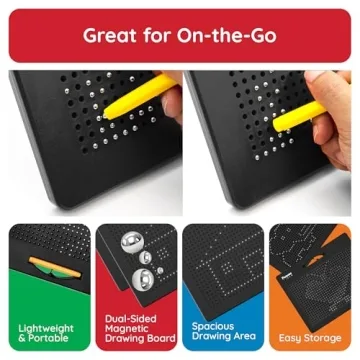 PicassoTiles 2-in-1 Educational Magnetic Drawing Board