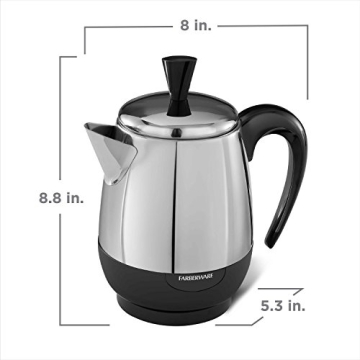 Farberware Electric Coffee Percolator 4 Cup for Hot Coffee
