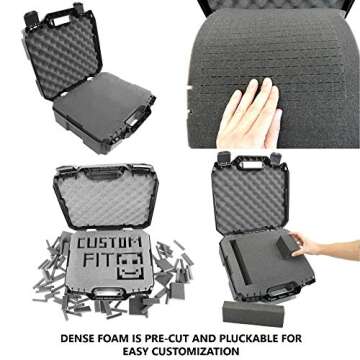 Casematix USB Microphone Hard Case Compatible with HyperX QuadCast, Blue Yeti X Computer Mic, Razer Seiren X, Samson G-Track Pro and Other Recording/Gaming Accessories