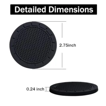 JUSTTOP Car Cup Holder Coasters - Stylish & Functional Design