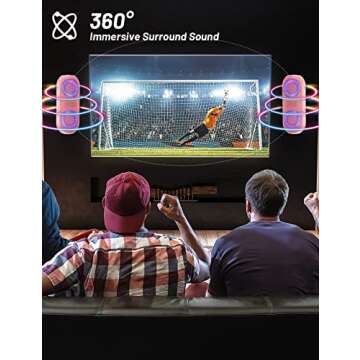 NOTABRICK Portable Bluetooth Speaker with RGB Lights 30W Sound