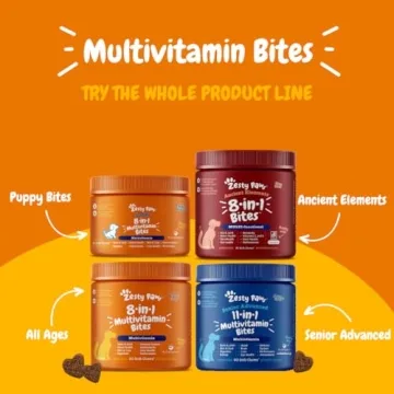 Zesty Paws Dog Multivitamin Treats for Joint & Immune Support