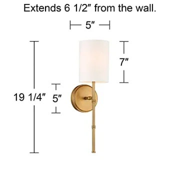 Modern Regency Hill Brass Wall Lamp for Elegant Spaces