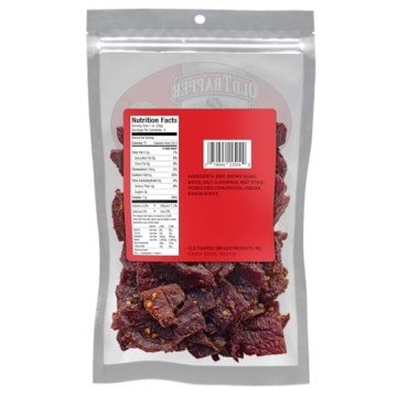 Old Trapper Hot & Spicy Beef Jerky, 8 Ounce Pack