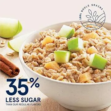 Quaker Instant Oatmeal, Lower Sugar, 4 Flavor Variety Pack, Individual Packets, 48 Count