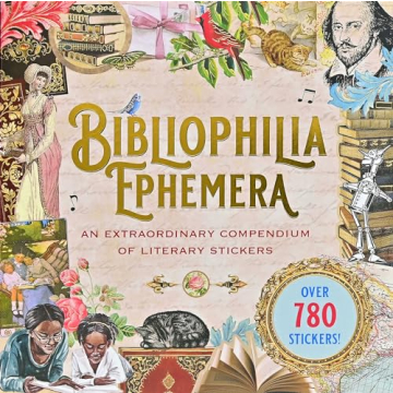 Bibliophilia Ephemera Sticker Book with 780 Stickers