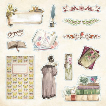 Bibliophilia Ephemera Sticker Book with 780 Stickers