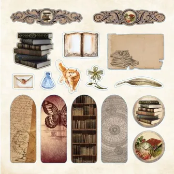Bibliophilia Ephemera Sticker Book with 780 Stickers