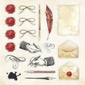 Bibliophilia Ephemera Sticker Book with 780 Stickers