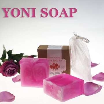 Yoni Soap Bars PCS Of 2, Ph Balance for Women Yoni Wash Vaginial Deodorants, Organic , Handmade Vagi...