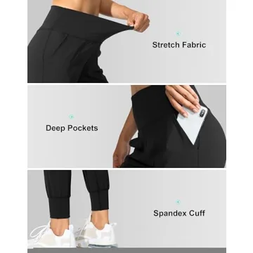 G Gradual Women's High Waisted Joggers with Pockets