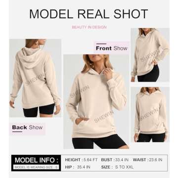 SHEWIN Women's Cozy Oversized Fleece Hoodie - Fashion 2024