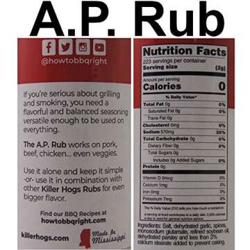 Killer Hogs BBQ Rub Bundle - The BBQ Rub (Original) - AP Rub