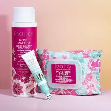 Pacifica Beauty, Moisture Rehab Makeup Removing Wipes, Daily Cleansing, Rose, Coconut Water, Calendula, Aloe, Clean Skin Care, Plant Fiber Facial Towelettes, 30 Count, Vegan & Cruelty Free