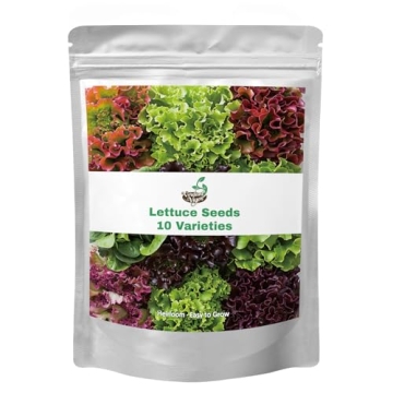 20,000+ Lettuce Seeds, Heirloom Vegetable Seed for Planting Indoor Outdoor, 10 Varieties Fresh Lettu...