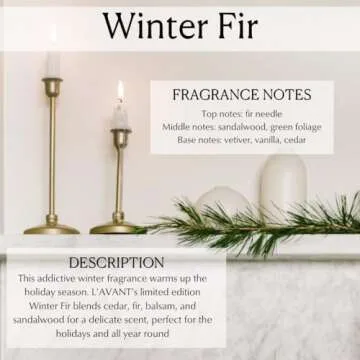 L'AVANT Green Candle | Winter Fir Scent | Non-Toxic Gift