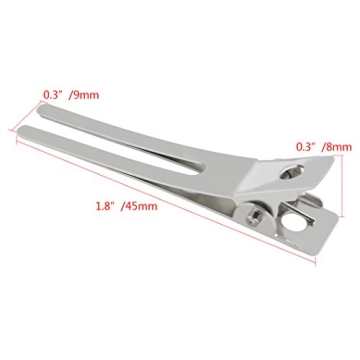 Double Prong Curl Clips - 50 Pcs for Hair Styling