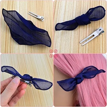 Double Prong Curl Clips - 50 Pcs for Hair Styling