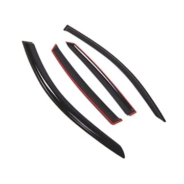 TuningPros Outside Mount Window Vent Visors for Infiniti QX50 2014-2017 | Smoke Tinted | Easy Instal...