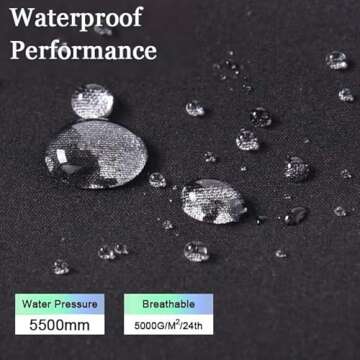 Gash Hao Men's Winter Ski Waterproof Softshell Pants