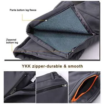 Gash Hao Men's Winter Ski Waterproof Softshell Pants