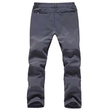 Gash Hao Men's Winter Ski Waterproof Softshell Pants