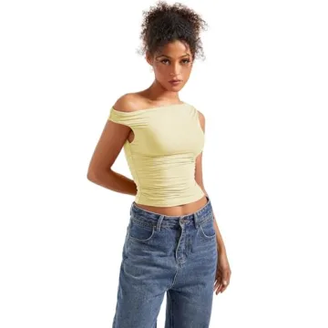 SUUKSESS Women Off Shoulder Top for Stylish Summers