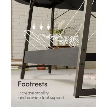 CubiCubi L Shaped Gaming Desk for Home Office and Gaming