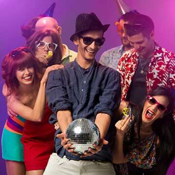 48 Mini Disco Ball Pendants for DIY Jewelry Making