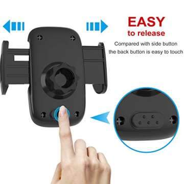 bokilino Car Phone Holder Mount, Car Phone Mount - Cup Phone Holder for Car Dashboard Windshield, St...