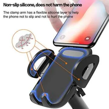 bokilino Car Phone Holder Mount, Car Phone Mount - Cup Phone Holder for Car Dashboard Windshield, Sturdy Cup Holder Phone Mount Fit with All Mobile Phones