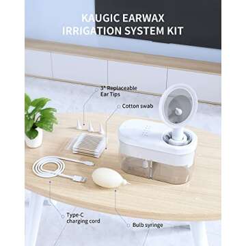 KAUGIC Electric Ear Wax Removal Kit with 4 Modes