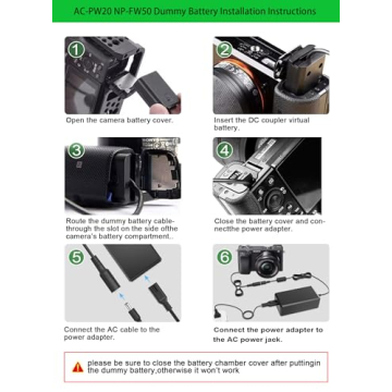 Gonine AC-PW20 Power Supply for Sony Cameras - Reliable Performance