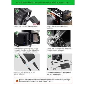 Gonine AC-PW20 Power Supply for Sony Cameras - Reliable Performance