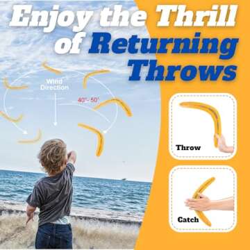 6 PCS Flying Ring Combo Pack Sports Plastic Pro Discs, Rings and Boomerangs - Lightweight Sports Out...