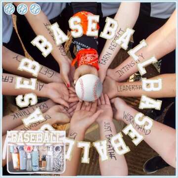 Stylish Hillban Baseball Makeup Bag Set for Women and Girls