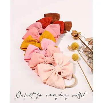 40PCS Baby Girls Hair Bows & Headbands - 40 Colors