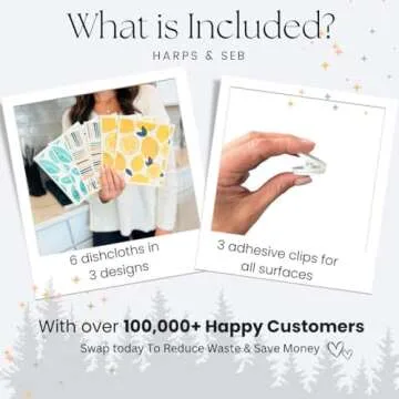 Harps&Seb Eco-Friendly Swedish Dishcloths - 6 Pack