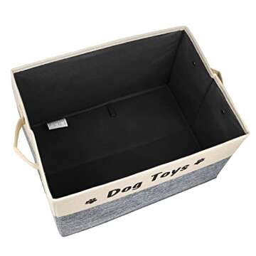 Pet Artist Dog Toy Basket for Stylish Pet Owners