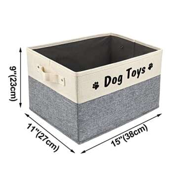 Pet Artist Dog Toy Basket for Stylish Pet Owners