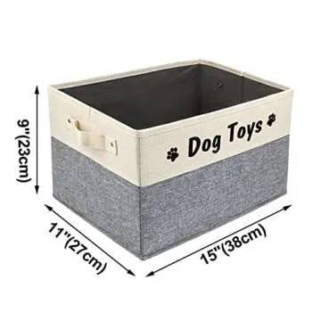 Pet Artist Dog Toy Basket for Stylish Pet Owners