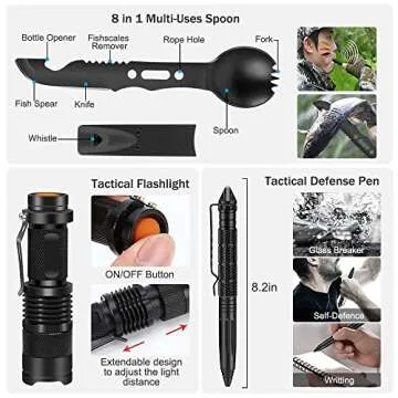 235Pcs Emergency Survival Kit for Outdoor Adventure