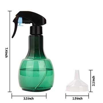Chiost 14oz Plastic Spray Bottle, Refillable Squirt Bottle for House Gardening Plants, Mister Sprayer for Hair Salon,Outdoor Indoor Plants,Cleaning Solution,Personal Care