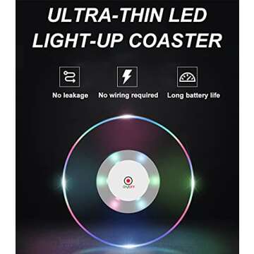 Party-Ready LED Cocktail Coasters for Every Occasion
