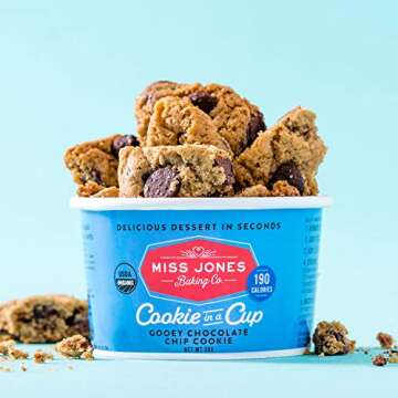 Miss Jones Baking Desserts In A Cup, Microwave in Under a Minute, Quick Mix, Less Mess Than a Mug: Variety Pack (Pack of 6)