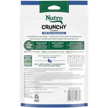 Nutro Crunchy Dog Treats with Real Mixed Berries - 10 oz Bag