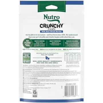 Nutro Crunchy Dog Treats with Real Mixed Berries - 10 oz Bag