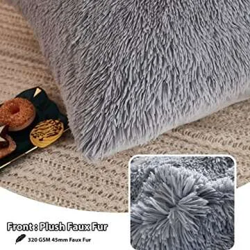 LIFEREVO Faux Fur Pillow Shams for Luxurious Comfort