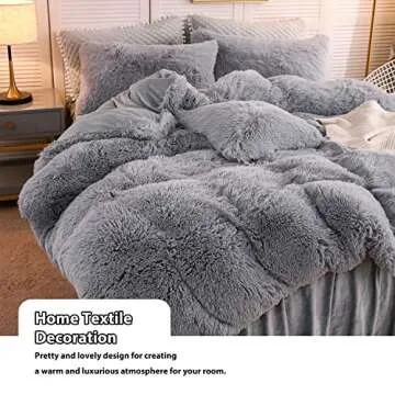 LIFEREVO Faux Fur Pillow Shams for Luxurious Comfort